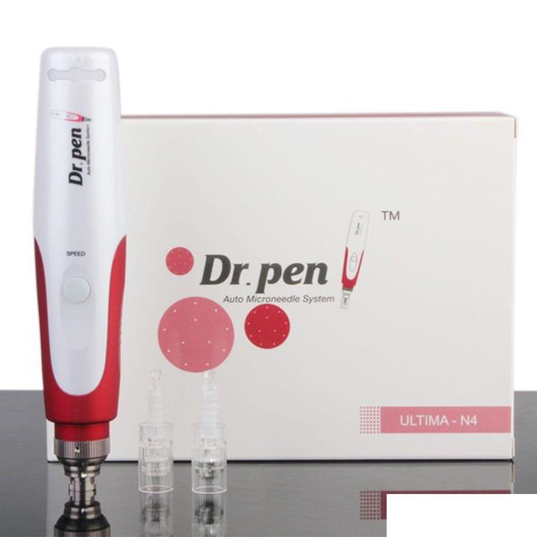 Outros itens de beleza para saúde 5 velocidades elétrica Mirco Needle Dr.Pen Tima Dermapen com 2 Pcs Cartuchos Drop Delivery Dhvxx