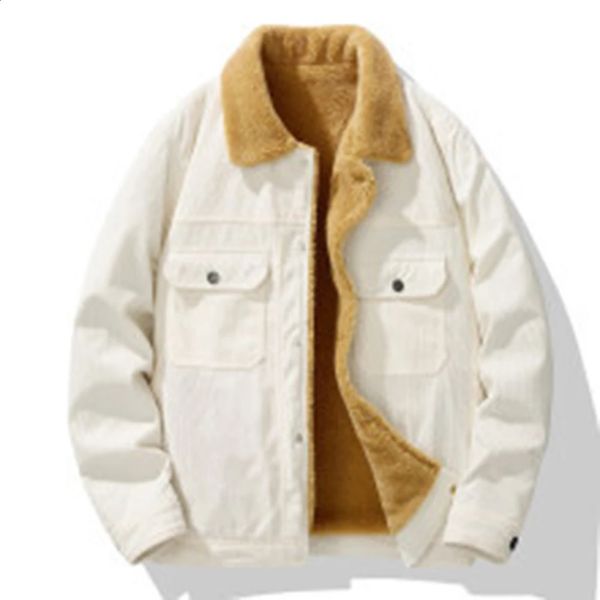 Jaquetas de inverno masculinas misturas de lã KOODAO para homens casaco acolchoado de lã moda casual roupas de poliéster para inverno bege/preto/verde/laranja 231109