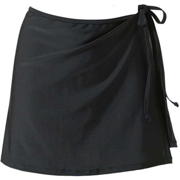 Юбки летние женщины связывают пляжную обложку сексуальную бикини для купальников короткая юбка Ladies Средняя талия Bodycon Wrap Solid Fashion 230410