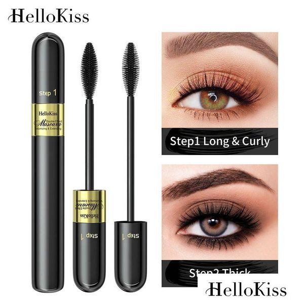 Mascara Girasole Doppio Effetto Impermeabile Occhi Nero Volume Cosmetici Trucco Drop Consegna Salute Bellezza Occhi Dhyfp