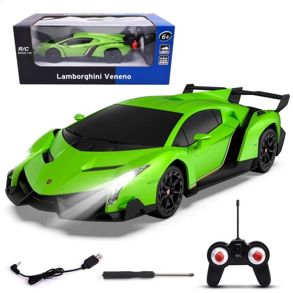 Elektrisches RC-Auto, 1 Stück, offiziell lizenzierte Bugatti-Fernbedienung, Maßstab 1:24, RC-Geschenk für Kinder im Alter von 3 Jahren, Jungen und Mädchen, 231109