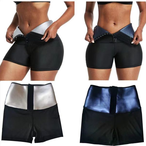 Shorts femininos s3xl com revestimento de sauna alta cintura de gancho de calça de corte de perna 230408