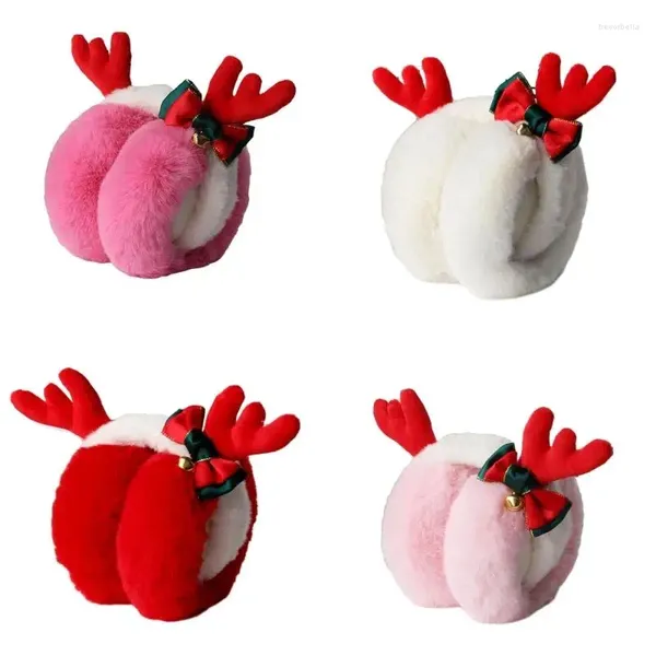 Boinas de pelúcia inverno earmuff natal orelha mais quente adulto esqui andando