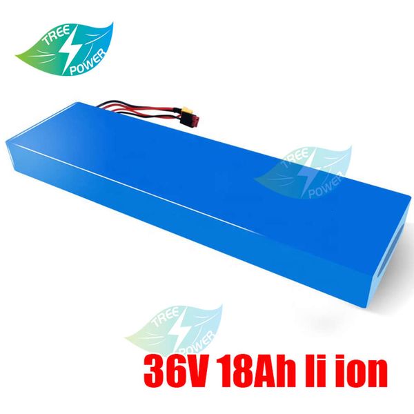 Batteria 36V 18Ah XT60 42V 18650 Batteria agli ioni di litio per E-bike Auto elettrica Bicicletta Motor Scooter 350W 500W + caricabatterie