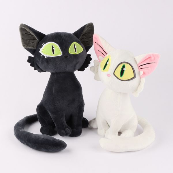 Kuscheltiere Katzen Plüschtiere Weiße schwarze Katze Plüschtiere Cartoon Daijin Sadaijin Plüschpuppen Kinder Spielkamerad Kinder Spielzeug Geschenk Home Decor