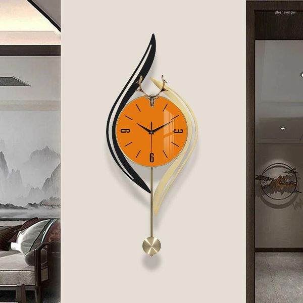 Relógios de parede Arte mural relógio silencioso moderno cozinha particular safra grande para a sala de estar wand klok decoração dx