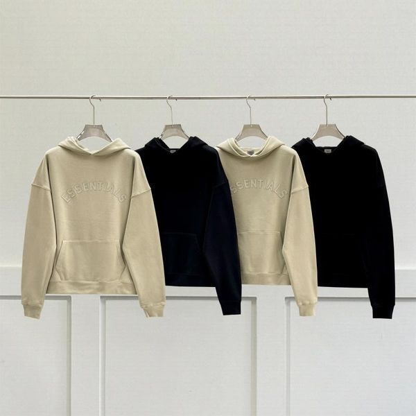 Erkek Hoodies büyük boy gevşek kapüşonlu silikonlu silikon yazı dekorasyonu şık ve çok yönlü unisex üst düzey kapüşonlu