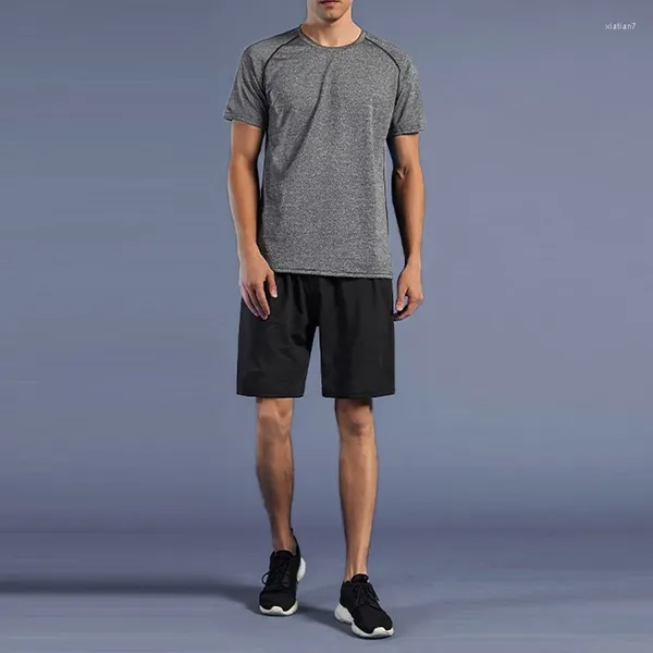 Tute da uomo 2023 Estate O-Collo T-shirt Pantaloncini ad asciugatura rapida Set sportivo Casual T-shirt traspirante Tuta da corsa Tuta da basket