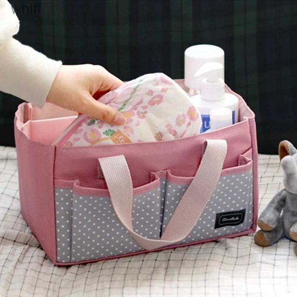 Sacos de fraldas do bebê organizador de fraldas saco portátil titular para mudar mesa carro recém-nascido caddy saco de fraldas maternidade berçário organizador armazenamento binl231110