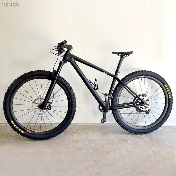 Pedali bici AWST Bicicletta Carbon Bike 29 Hardtail Mountain Bicicletta completa Telaio in carbonio XC MTB XT M8100 Gruppo 12 velocità Bicicletta Ruote in carbonio M230410