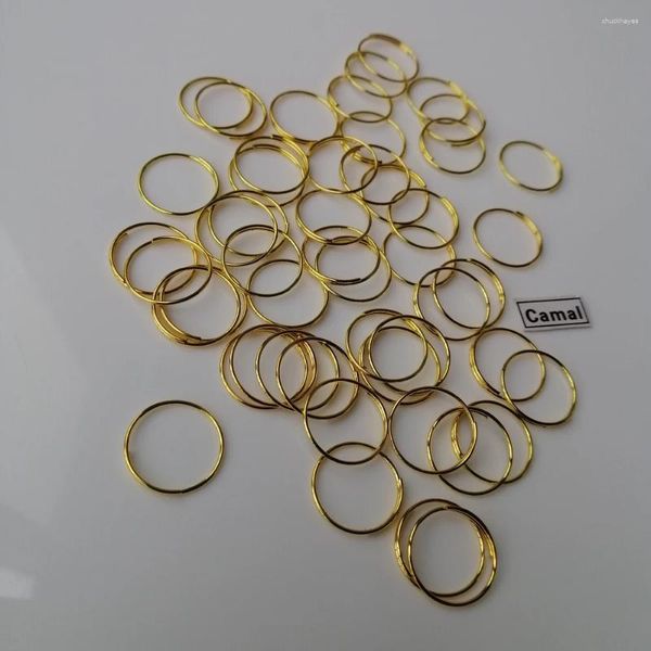 Lampadario di Cristallo Camal 100 pz Oro 13mm/0.51 pollici Connettori Ad Anello Per Perline Ottagonali Pendenti Prismi Appesi Collegamento Della Lampada