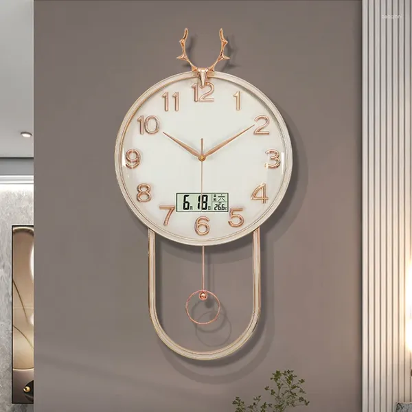 Настенные часы, креативные роскошные часы для гостиной, модный стиль, современный минималистичный уникальный необычный классический Wandklok, домашний декор