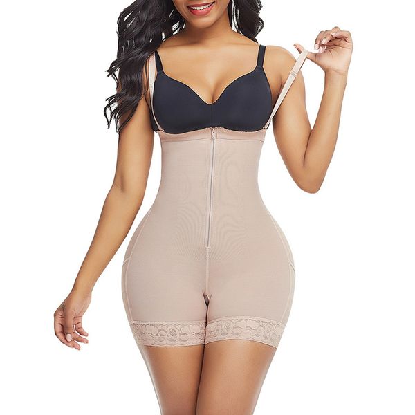 Zipper Taille Bauch Shaper Fajas Colombianas Trainer Körper Wear Abnehmen Mantel Frauen Flache Bauch Butt Lifter Shaper Höschen Push-Up korsett WS3019