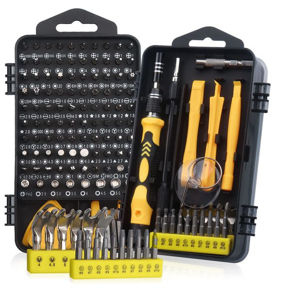 Schraubendreher 140 in 1 Präzisions-Schraubendreher-Kit mit 118-Bit-Magnetantriebs-Kit professionelles elektronisches Reparatur-Tool-Kit für die Computerwartung 230410