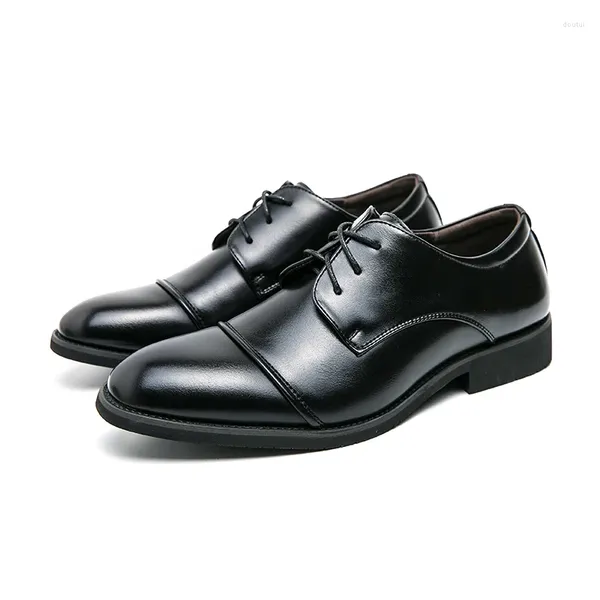 Kleidschuhe, formell, zum Schnüren, für Herren, bequem, modisch, echtes Leder, für Büro, Derby, Alltag, Business, lässig, Luxus-Designer