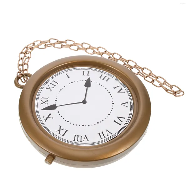 Orologi da parete Cosplay Catena da collo Collana con medaglione per bambini Orologio da tasca Orologio Abbigliamento