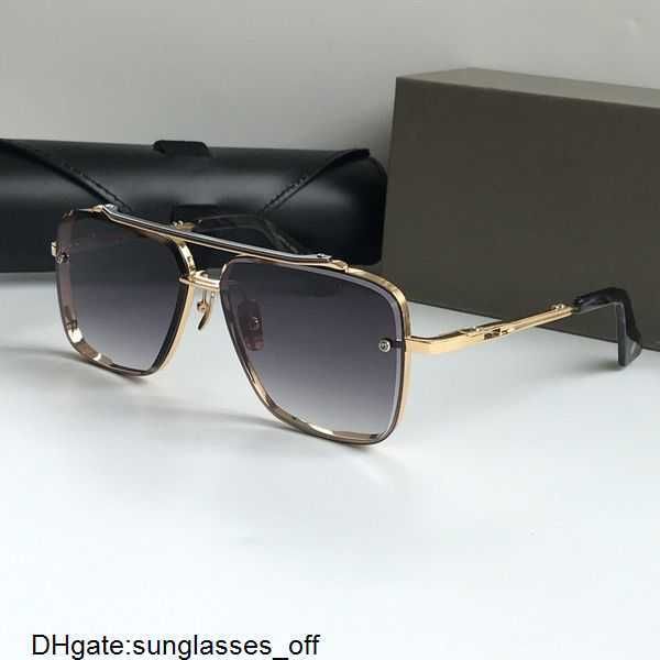 Eine DTA Mach Six Top Original hochwertige Designer-Sonnenbrille für Herren, berühmte modische Retro-Luxusmarkenbrille, Modedesign-Damenbrille mit Etui KUQY