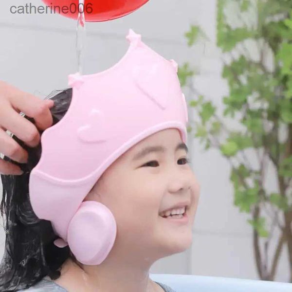 Cappelle per la doccia per bambini morbidi berretto shampoo non graffiare la pelle per bambini berretto protettivo per bambini per bambini cover per cappello per capelli per bebes kidsl231110