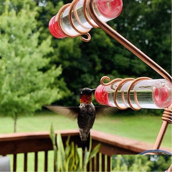 Altre forniture per uccelli Mangiatoia da giardino Bevitore per colibrì Ventosa Facile da pulire Mangiatoie per decorazioni per il ponte per la consegna di gocce selvagge Animali domestici a casa Dhtwp