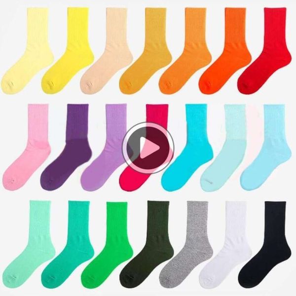 Männer Frauen Sportsocken Modedesigner Lange Socken mit Buchstaben Vier Jahreszeiten Hochwertige Unisex-Strümpfe Freizeitsocken Multifarben