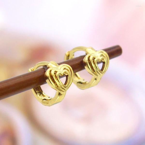 Orecchini a cerchio Anietna Hollow Heart Drop Creative 18K Gold Filled per le donne Design Fashion Jewelry Gifts 2023 Pendientes