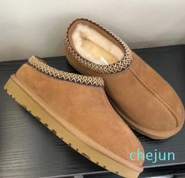 Botas de designer de luxo tazz chinelo homens mulheres neve mini tornozelo curto pato couro inverno plataforma bota cinza preto branco botas