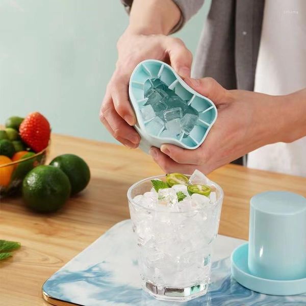 Stampi da forno a tazza di cilindro silicone tasso di cubo stampo ghiaccio vassoio con congelamento cucine barre da cucina cubetti da cocktail cubetti cubi