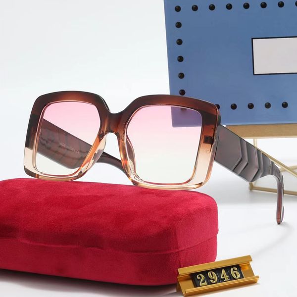 Occhiali da vista firmati occhiali da vista da donna classici occhiali da sole quadrati di alta qualità con montatura grande montatura per PC montatura con stampa leopardata leggera e confortevole