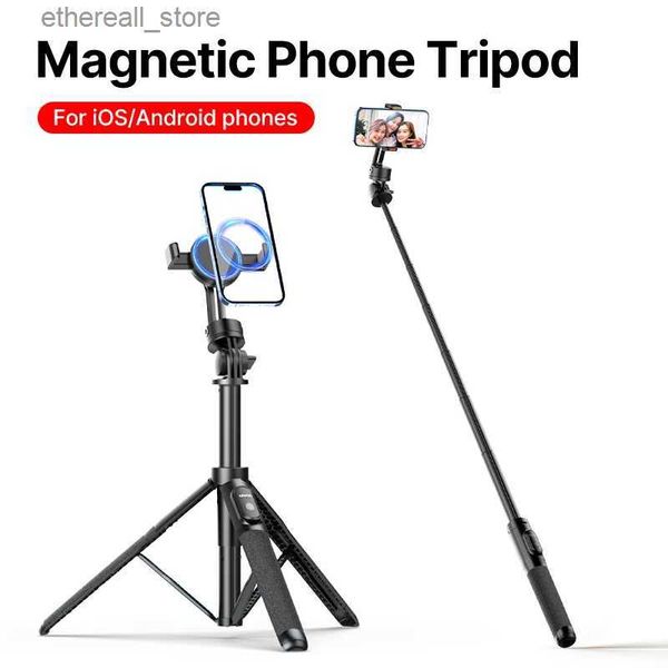 Monopiedi per selfie Ulanzi SK-05 Treppiede per telefono magnetico 1,6 m Selfie Stick con telecomando wireless Bluetooth Supporto per telefono con rotazione a 360° per fotocamera del telefono Q231110