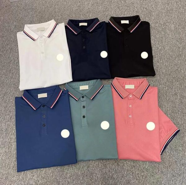 Mon Designer Herren Frence Marke Poloshirts Damenmode Stickerei Brief Business Kurzarm calssic T-Shirt Tops Größenbereich M L XL 2XL 3XL Polo MON