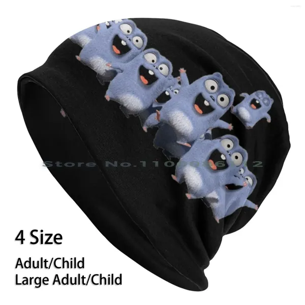 Berets bonito grizzy e os lemmings gorros chapéu de malha dos desenhos animados crianças infância série animada série tv explosão do passado crianças bebê