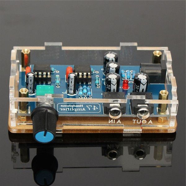 Freeshipping única fonte de alimentação portátil amplificador de fone de ouvido HIFI PCB AMP kit DIY para DA47 acessórios de fone de ouvido peças eletrônicas Dnsoi