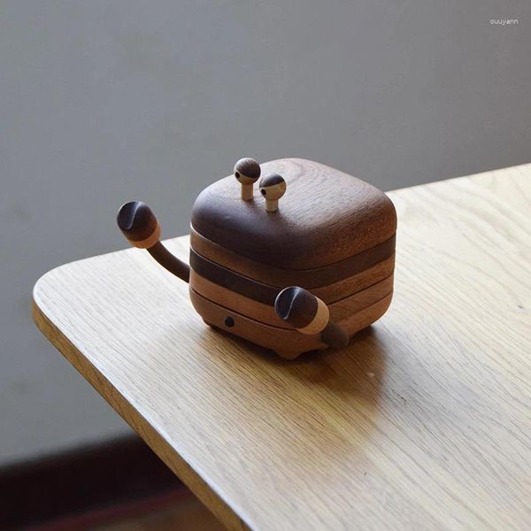 Tovagliette Sottobicchieri creativi in legno di granchio Tovaglietta per tazza da tè fai-da-te Sabilli e faggio Decorazione del desktop per la casa dal design originale