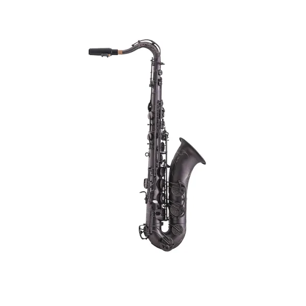 Frete grátis saxofone tenor bb tune instrumentos musicais de latão superfície de cobre antigo sax plano com acessórios de boquilha