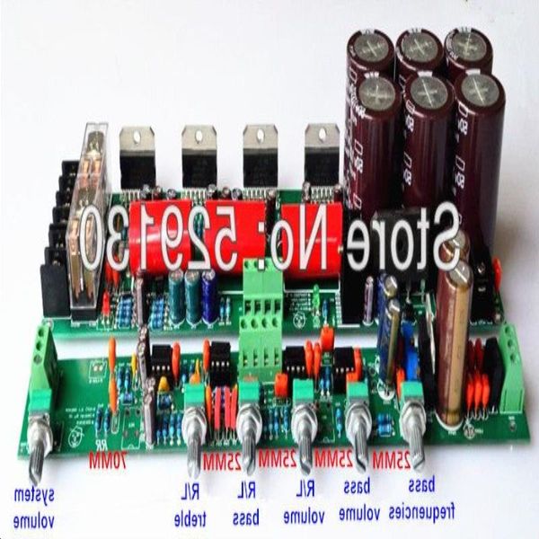 Бесплатная доставка, большая ваттная плата усилителя сабвуфера мощностью 400 Вт, 21 tda7294 tda7293, защита усилителя с нулевым уровнем шума, модернизированный предусилитель, сепаратор Apin