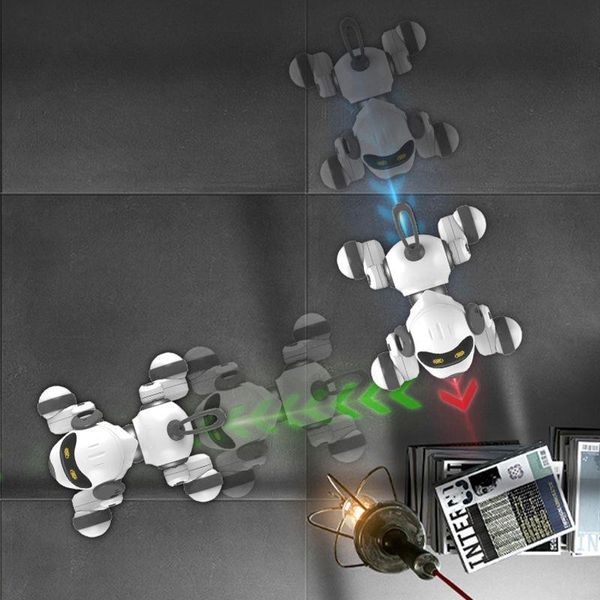 Freeshipping 24Ghz Fernbedienung Intelligente Roboter Hund Spielzeug Intelligente Sprechende Roboter Interaktive Welpen Spielzeug Elektronische Haustier Spielzeug Für Kinder Sdnbm