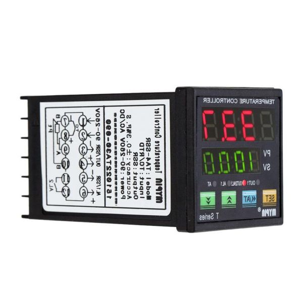 Freeshipping Digital LED PID termostato controlador de temperatura termômetro SSR 2 saída de relé de alarme TC / RTD ferramenta de diagnóstico termostaat Bmxel