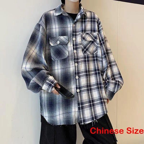 Camicie casual da uomo Camicia a quadri per uomo Top Uomo e camicette Abbigliamento di lusso Abiti coreani Saldi di moda I più venduti 2023 Abbigliamento da lavoro