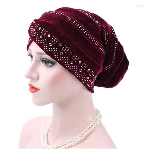 Caps de bola Lady Mulheres Capata do câncer Cap bonim trança Muslim Cabeça Turbano Capa de turbante Ramadã Perda de cabelo Islâmico Cabeça