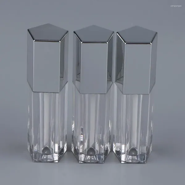 Frascos de armazenamento 3x tubos vazios frascos DIY recipiente cosmético recarregável para lábios