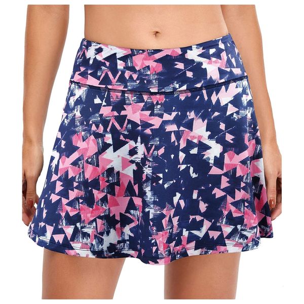 Röcke Blumendruck Leichtathletik Geometrisch Golf Einfarbig Übung Volleyball Tennis Laufen Skort Sport Fitness Skort 4 230410