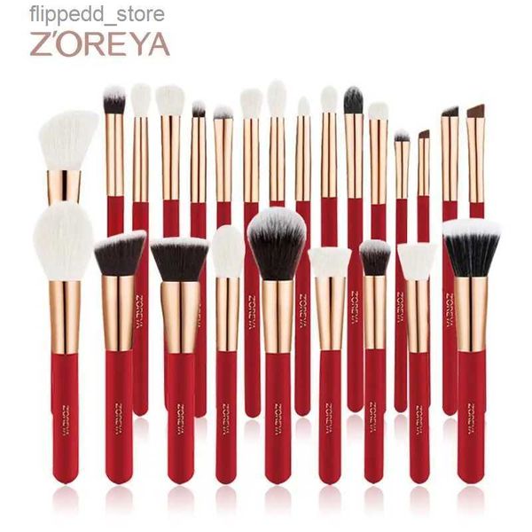 Pincéis de maquiagem ZOREYA Conjunto de pincéis de maquiagem grandes Corretivo Fundação Pó Blush Mistura Cosmética Sombra Make Up Brush brochas maquilla Q231110