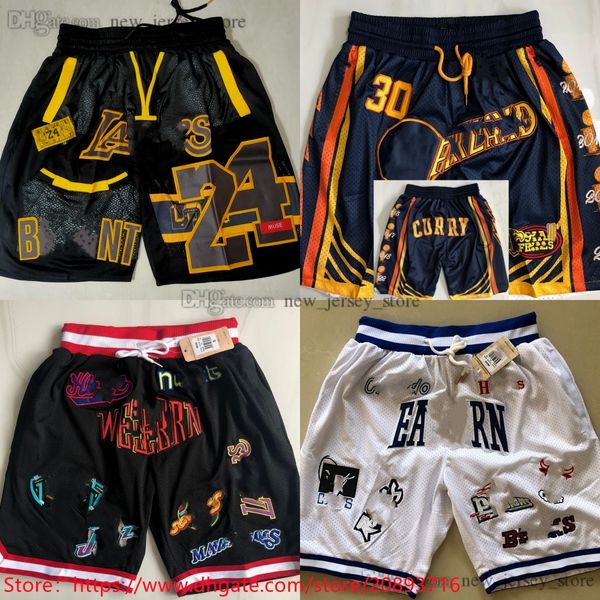 Authentische genähte Herren-Basketball-Shorts mit Tasche, Eastern Western All-Star, Freizeitsport, mit Taschen, Reißverschluss, Jogginghose, atmungsaktiv, für Fitnessstudio, Training, Strand, kurze Hose