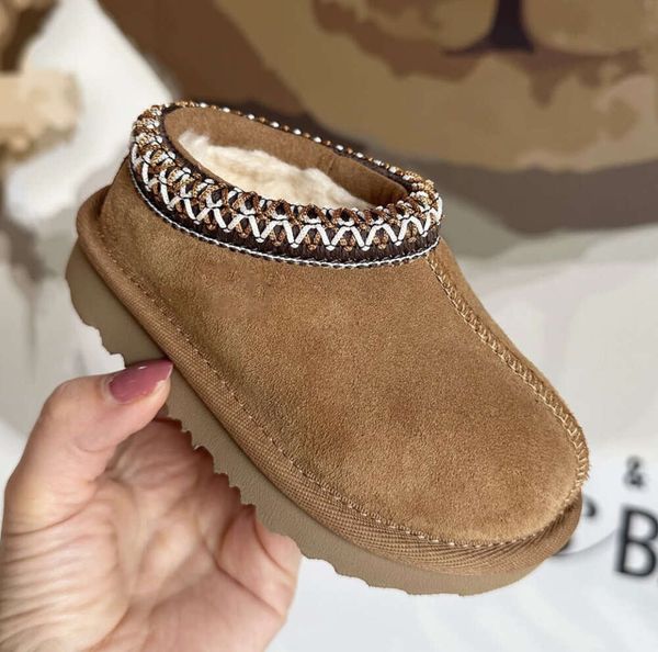 Австралия детей малыша Tasman II Slippers Tazz Baby Shoes Kensever Murs Slides Shearling Shearling Classic Ultra Mini Boot Winter Mules Slip-On Losede Booties B42