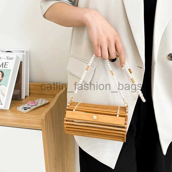 Umhängetaschen Erdbeertaschen stinkende Damenkettentaschen Trommelwolle Bambus handgefertigt hochwertige neue Damentaschencatlin_fashion_bags