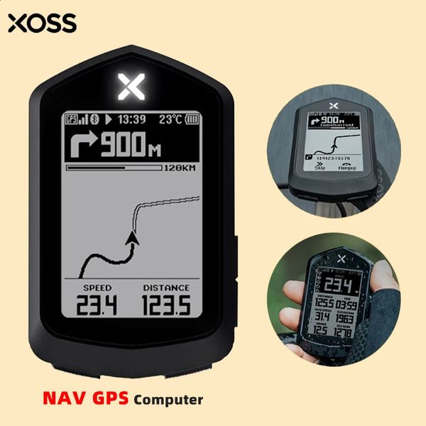 Fahrradcomputer XOSS NAV Computer Wireless Radfahren GPS Tacho Kartennavigation Wasserdicht Bluetooth ANT Trittfrequenz Geschwindigkeit Fahrrad 231109