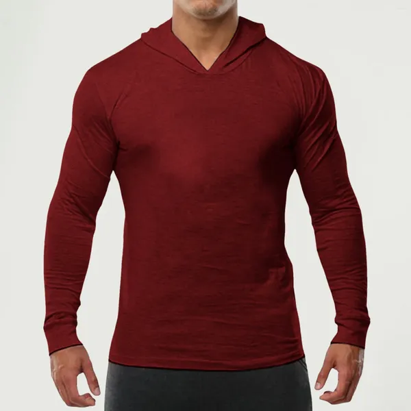 Felpe con cappuccio da uomo Felpa semplice con cappuccio All-Match Basic Pullover Top Slim Bottoming Sweetshirts Abbigliamento sportivo per il tempo libero Moda coreana Sudaderas