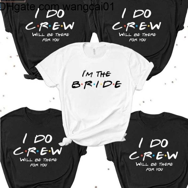 T-shirt da uomo I Do Crew |Camicie per addio al nubilato|Sposa damigella d'onore |T-shirt per l'addio al celibato |T-shirt per la festa ispirata agli amici in estate 4103