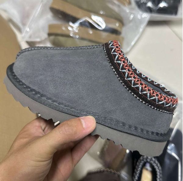 Çocuk Ayakkabıları Okul Öncesi Yürümeye Başlayan Tasman II Terlik Tazz Bebek Ayakkabı Kestane Kürk Kürk Slaytlar Koyun Dinini Shearling Klasik Ultra Mini Boot Kış Katilleri Kayma Yün Littleb155