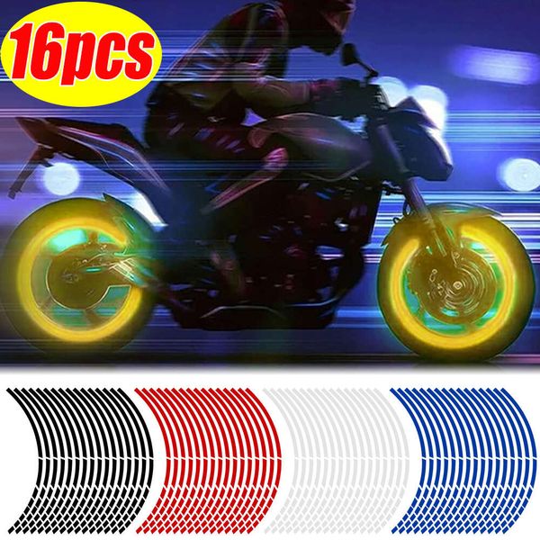 Neue Auto Rad Reifen Styling Streifen Motorrad Reflektierende Felgenband Aufkleber Universal Geändert Radnabe Aufkleber Reifen Reflektierende Aufkleber
